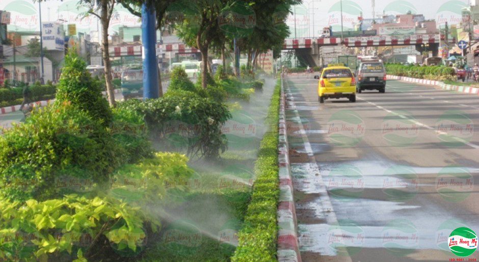 Hệ thống tưới tự động Đường Trường Chinh